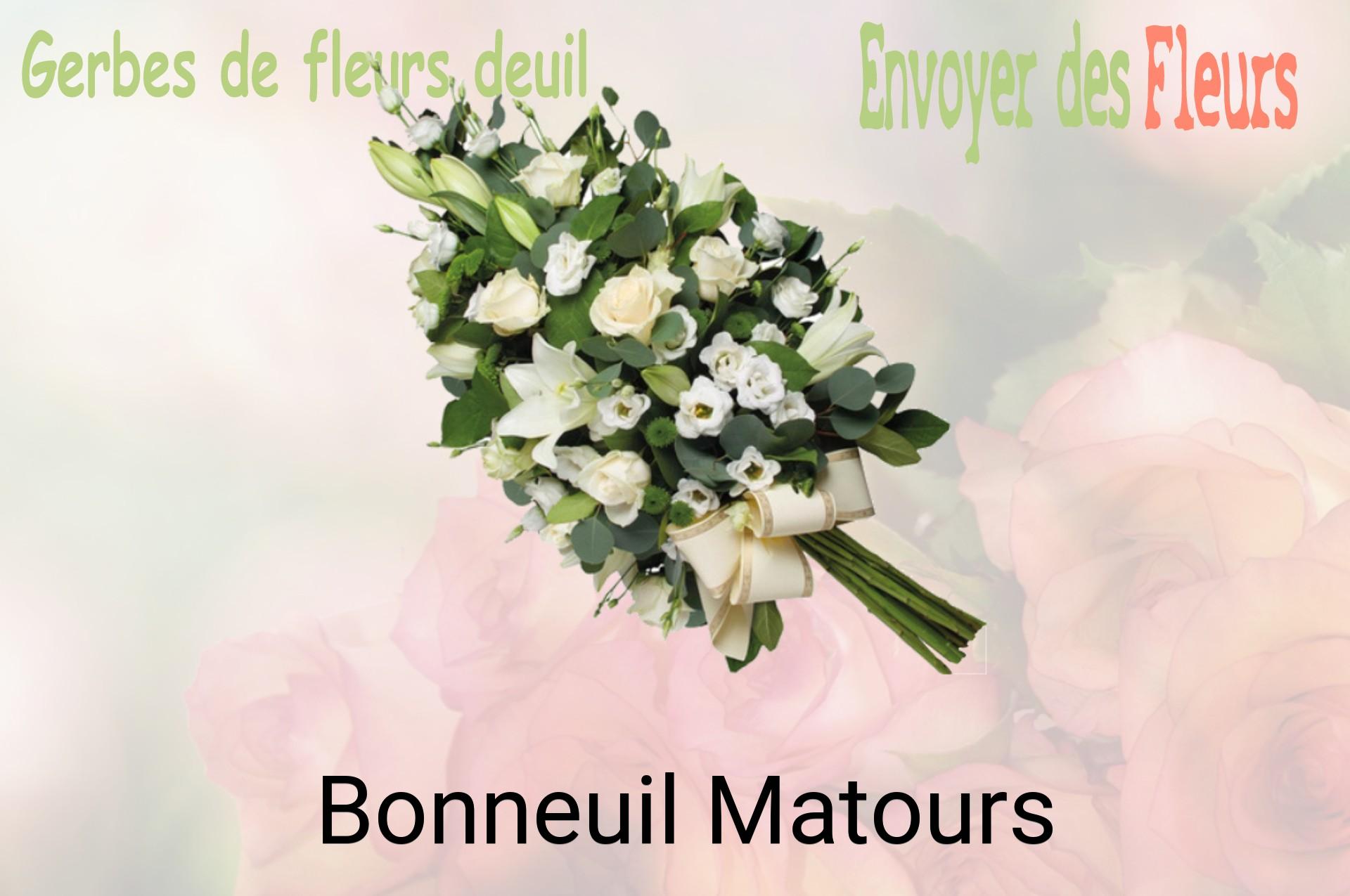Gerbe de fleurs de deuil livrée à Bonneuil-Matours